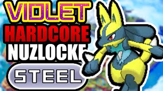 Pokémon Violet Hardcore Nuzlocke  Steel Types Only No items No overleveling [upl. by Eikcin]