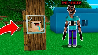 ¡ME ESCONDI de THE MIMICER DENTRO DE UN ARBOL 😱 LA VENGANZA DE THE MIMICER en MINECRAFT [upl. by Lionello]