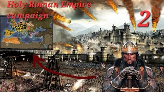 total war medieval 2 mobile gameplay  Holy Roman Empire campaign part 2 [upl. by Edahs492]