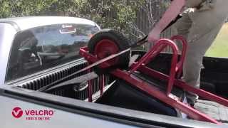 How to tie down a wheelbarrow on a car easily [upl. by Studdard22]