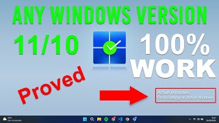 How to ACTIVATE Windows 1110 For Free  100 Work [upl. by Needan225]