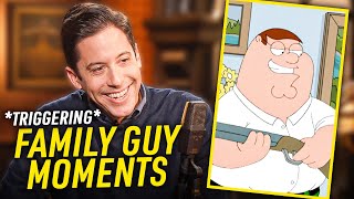 Michael REACTS To Triggering Family Guy Moments [upl. by Ennayrb]