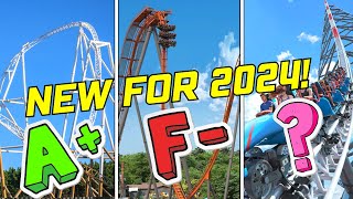 Grading The NEW For 2024 Roller Coasters [upl. by Grondin]