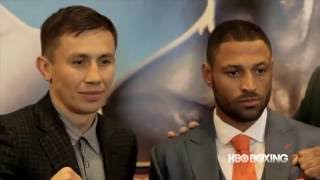 HBO Boxing News Golovkin vs Brook Final Press Conference Report [upl. by Oicatsana]