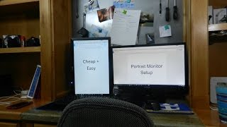 Custom Portrait Monitor Hack [upl. by Liddy]