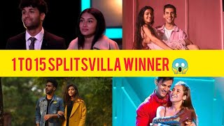 SPLITSVILLA 1 TO 15 WINNER LIST 🤫 [upl. by Eicyal342]