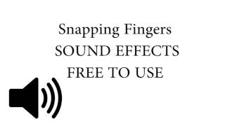 Snapping Fingers SOUND EFFECT [upl. by Eiralam]