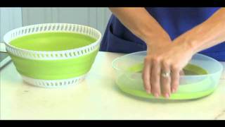 Collapsible Salad Spinner  Kitchen Gadgets  Progressive [upl. by Sewoll]