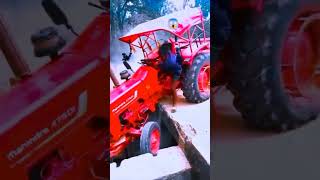 Tractor accident😱  shorts tractor farming trending short [upl. by Lattie]