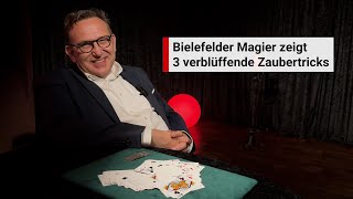 Bielefelder Magier zeigt drei verblüffende Zaubertricks [upl. by Richardson]