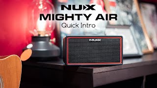 Mighty Air Wireless Stereo Modelling Amplifier  Get to Know NUX [upl. by Aslehc]