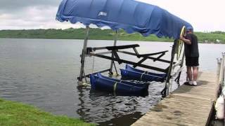 Boat Lift Float with Liftbags [upl. by Alyakam]