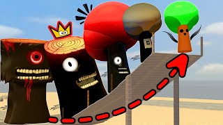 Who Has The Longest Jump Between All Phases Of MrTree Sprunki In Garrys Mod [upl. by Acinehs]