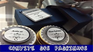 Como fazer o convite dos Padrinhos de Casamento [upl. by Aihsenek]