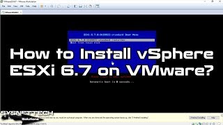 How to Install VMware vSphere Hypervisor ESXi on VMware Workstation  SYSNETTECH Solutions [upl. by Comras377]