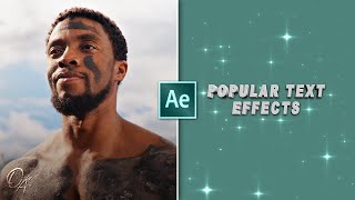 popular text effects  my presets  after effects tutorial [upl. by Eidolem]