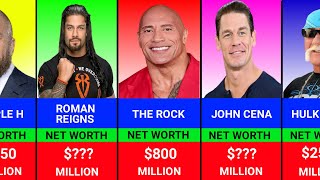 Top 50 Richest Wrestlers in the World 2024  Richest WWE Superstars [upl. by Randee]