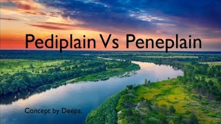 Pediplain Vs Peneplain  Geomorphology  Physical Geography  Geography  Concept [upl. by Anurb]