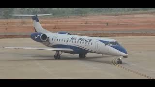 Airpeace Hopper Embraer E145 arriving Chinua Achebe Airport Umueri Anambra State [upl. by Eddi]