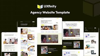 UXfinity  Agency Website Template  Creating a UserFriendly Agency Website [upl. by Nylyak514]