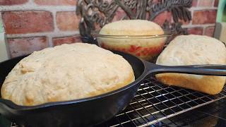 Peasant Bread  Basic Yeast Bread  No Knead  4 Ingredients  1 a Loaf  The Hillbilly Kitchen [upl. by Crowley]