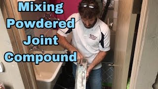 The Proper Way To Mix Up Easy Sand Quick Set Joint Compound Warsaw Syracuse Columbia City Goshen [upl. by Ani]