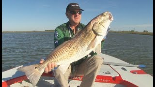 FOX Sports Outdoors SouthWEST 7  2018 Lake Calcasieu Louisiana Redfish Fishing [upl. by Fergus]