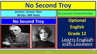 No Second Troy main gist of the poem optional English grade 12 [upl. by Forsta]