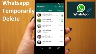 How to Disable Whatsapp Account Temporarily in android phone Hindi  हिंदी [upl. by Laks]