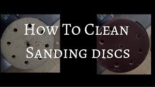 Random Orbital Sanding Discs  How to Clean Easily [upl. by Ardnala]