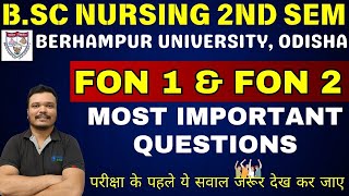 Berhampur University Odisha  fundamentals of nursing imp questions  BSc Nursing 2nd sem 2024 [upl. by Nesaj]