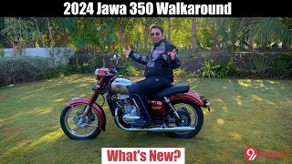 2024 Jawa 350 Walkaround Video  Whats Changed [upl. by Ardnekahs953]