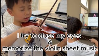 How I Memorize the violin sheet music [upl. by Nrol787]