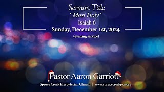 Spruce Creek Presbyterian Church  December 1st  600pm Service [upl. by Aliahkim]