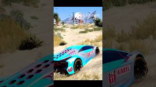 gta v car stunt Lamborghini rockstar gta technogamerz viralvideo shorts gaming [upl. by Deelaw]