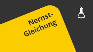 Die Nernstsche Gleichung  Chemie  Physikalische Chemie [upl. by Liagibba668]