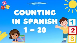 Counting in Spanish Made Simple From 1 to 20  Spanish numbers 120  Count to 20 in Spanish [upl. by Barnard]