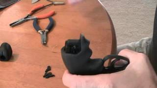 Installing a Hogue grip onto a Smith amp Wesson MampP Bodyguard 38 Special Revolver [upl. by Rebmyt]