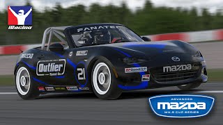 iRacing Advanced Mazda MX5 Cup Series  Nürburgring GP P1P1 [upl. by Ayian]