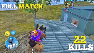 22 KILLS 🥵🔥 SOLO VS SQUAD FULL GAMEPLAY PUBG MOBILE LITE [upl. by Ariaes]