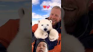 🐻‍❄️ Tiny Polar Bears Heartwarming Rescueee😍polarbearrescue wildlifeconservation arcticanimals [upl. by Ajna]