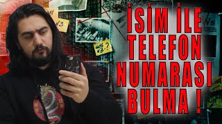 İsim ile Telefon Numarası Bulma   Telefon Numarasının Kimin Olduğunu Bulma [upl. by Ilyssa]