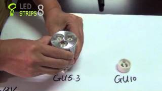 6W LED Spot Light Bulb with GU53 Base Sample Video [upl. by Tonjes]