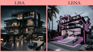 Lena or lisa villa🦋  lena and lisa bedroom  lena and lisa home [upl. by Yesrej]