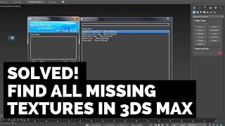 Solved  Find Missing Textures in 3ds Max Fast [upl. by Suiraj]