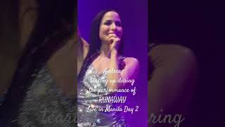 Andrea of The Corrs tearing up during performance of Runaway  Live in Manila Day 2 [upl. by Xever]