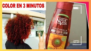 NATUR VITAL SHAMPOO Y MASCARILLA CAOBA PINTATE EN 3 MINUTOS APLICACION NATURALEZA Y VIDA Champú [upl. by Sirc]