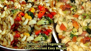 microni banane ka tarika easy  vegetable macaroni  vegetable macaroni recipe  macaroni pasta [upl. by Eseerehc]