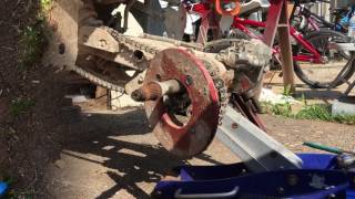 LTR 450 Axle Removal to replace carrier and bearings [upl. by Gurtner]