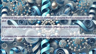 Uncompetitive amp Mixed inhibitors modes of action amp their Lineweaver  burk plotsnoncompetitive case [upl. by Aitel]